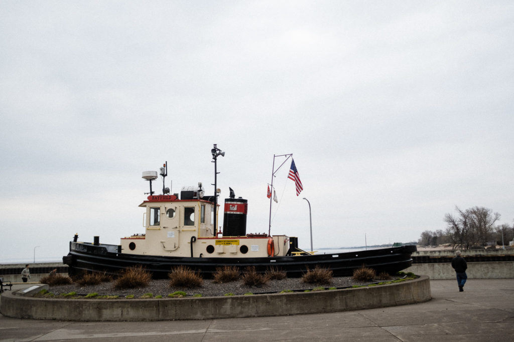 Scenic image of tugboat in Canal Park Duluth MN
